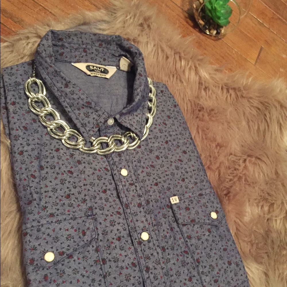 Long Sleeve Floral Button Down